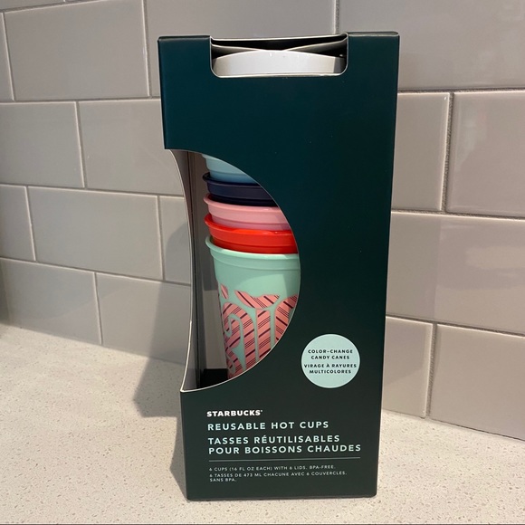 Starbucks Other - Starbucks Christmas Set of 6 Colour Changing Cups